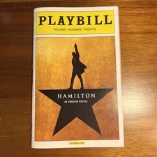 rare!  HAMILTON Musical MAY 2016 Broadway ORIGINAL NYC CAST Playbill 💥