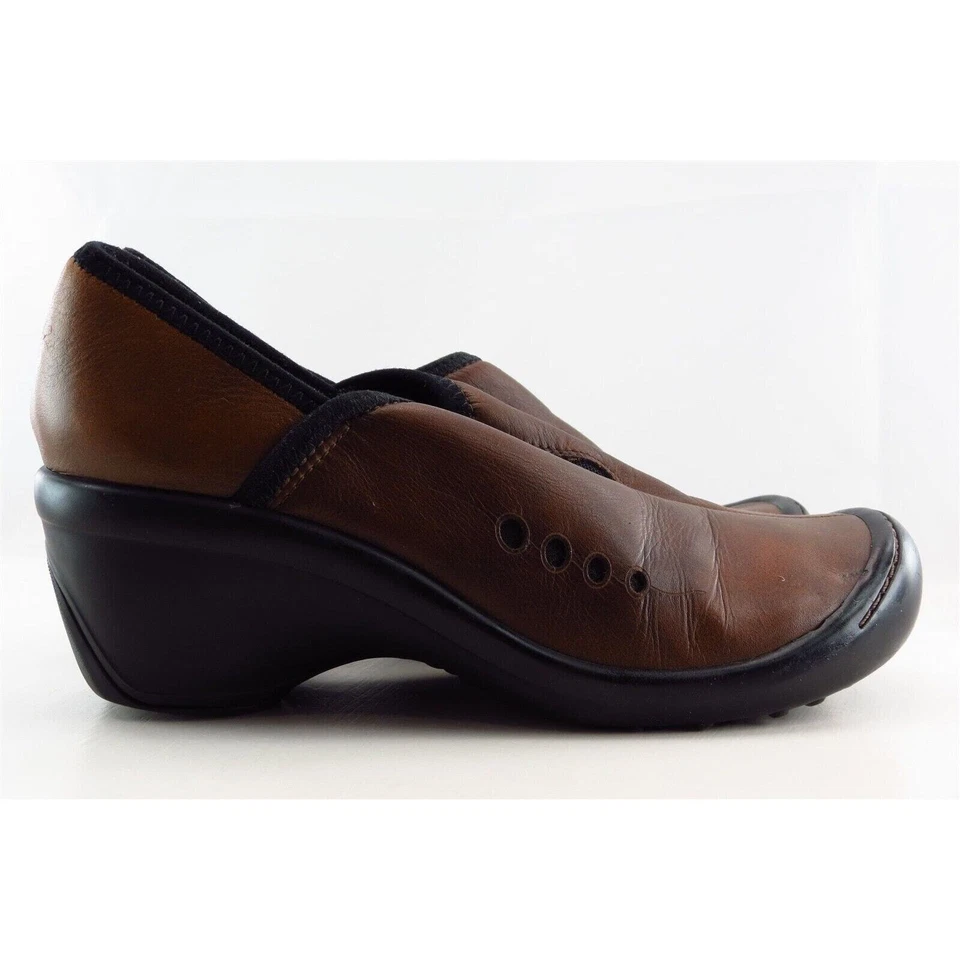 Zapatos de mujer Privo by Clarks zuecos de cuero marrón talla 6 medianos Foto 3 de 4