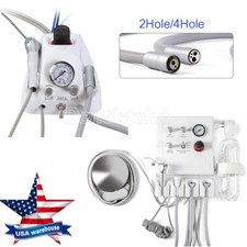 Portable Dental Turbine Unit Weak Suction work with Air Compressor 2Hole/4Hole