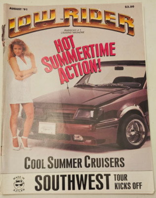 Vintage Lowrider Magazine August 1991 Read Description Vintage Ebay 
