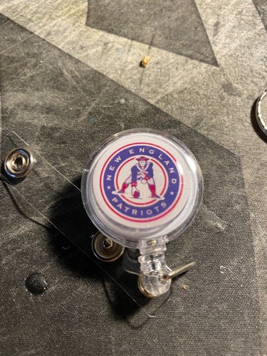 New England Patriots retractable badge holder