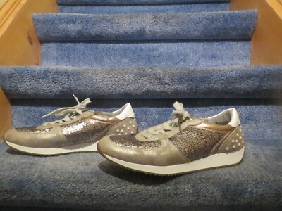ARA Schuhe Sneaker Größe 39 40 41 - bequem mit Glitter - 1x getragen 