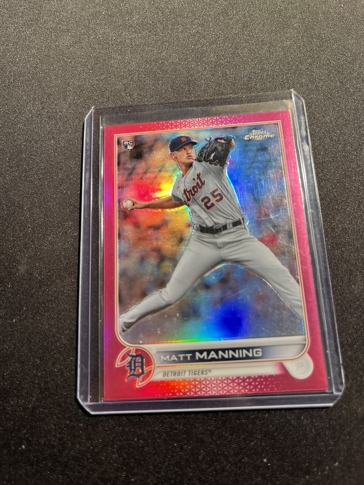 2022 Topps Chrome Magenta Refractor #57 Matt Manning /399 - Detroit Tigers