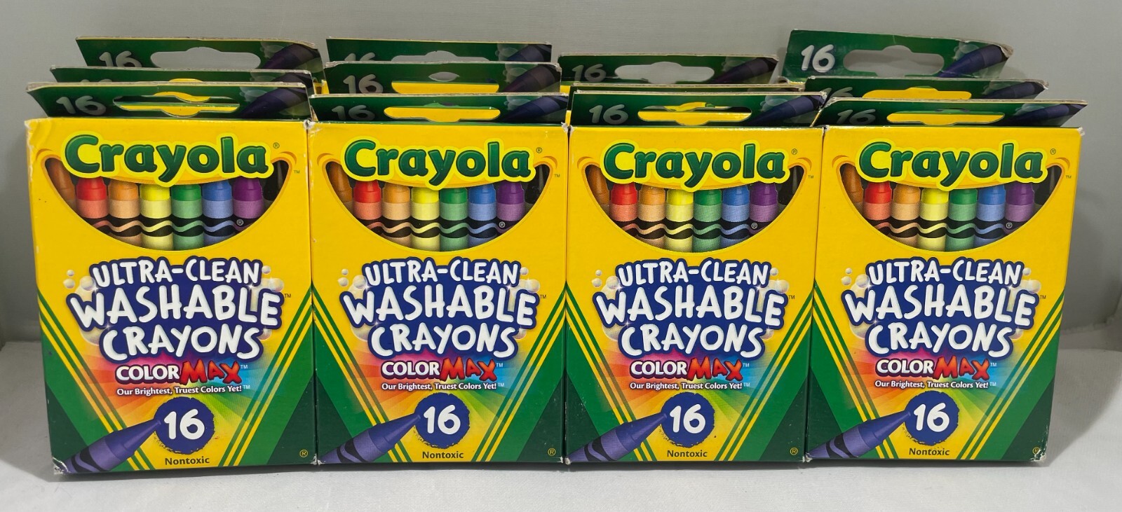 (12 PACK) Crayola Ultra-Clean Washable Crayons Color Max, 16 count