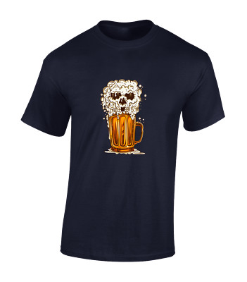 BIERSCHÄDEL HERREN T-SHIRT TEE LUSTIG BIERTRINKEN ALKOHOL WITZ COMEDY DESIGN GESCHENK