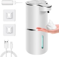 Automatic Foaming Soap Dispenser, Touchless Dispenser 400ml USB Rechargeable