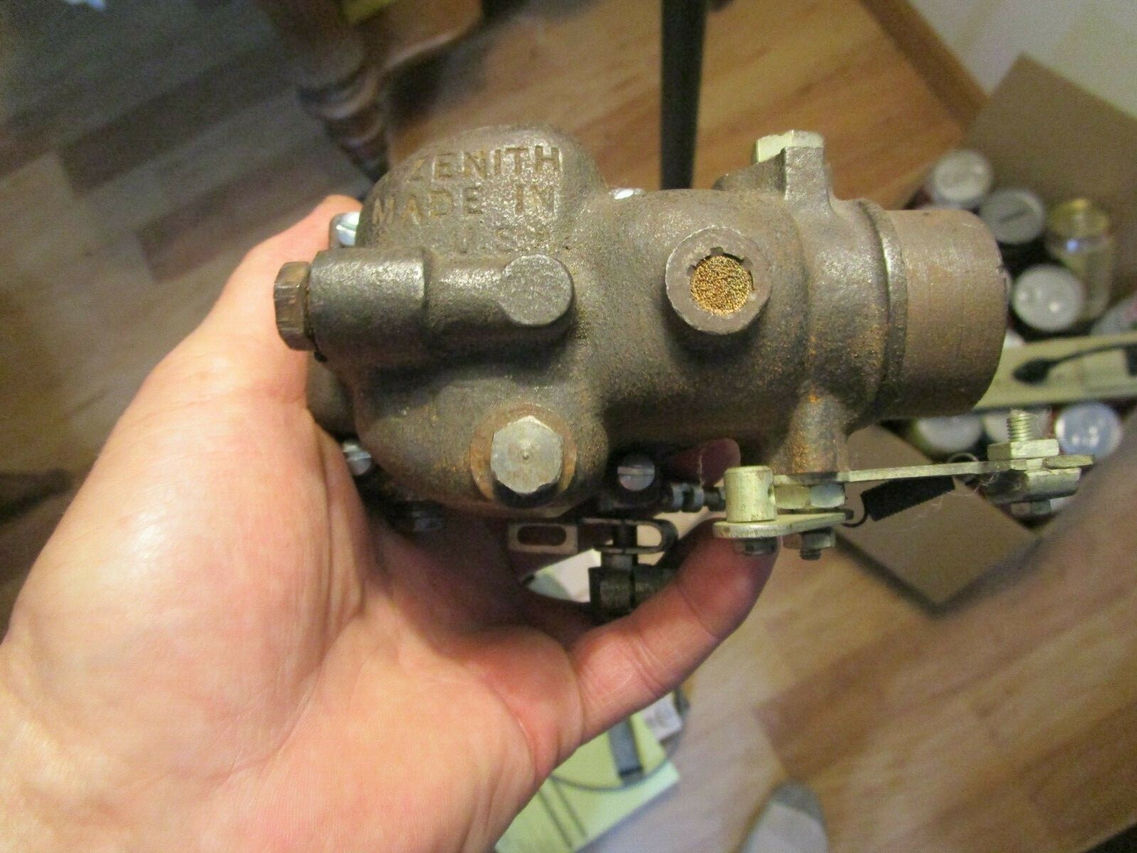 NOS Zenith 11304B Cast Iron Updraft Carburetor Continental 4 Cylinder