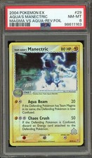 Pokemon Team Aqua's Manectric EX Magma Vs Aqua Reverse Holo #29 PSA 8 on eBay