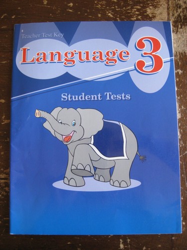 A Beka Book Language 3 Teacher Test Key Homeschool 3rd Grade | eBay