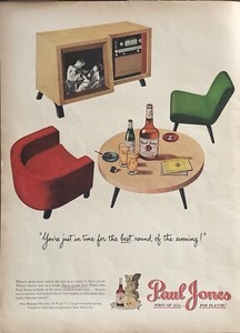 1947 Paul Jones Whiskey VTG 1940s PRINT AD Frankfort Distillers NYC - Best Round