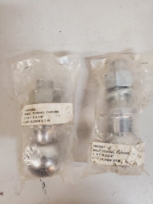 2 Qty. of Trailer Hitch Balls 2'' | 1802005 & 1802007 | 5000 10000Lb (2 Qty)