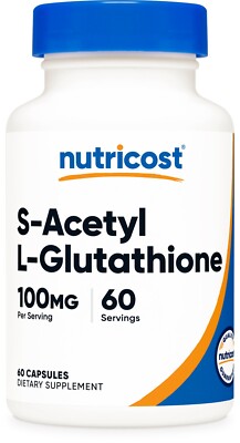 nutricost glutathione capsules 500mg L-Glutathione 500 mg, 30 Capsules (17970) main image 0