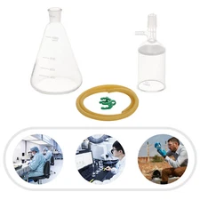 1000ml Funnel Filtering Kit Lab Filtration Buchner Funnel w/ Flask & Clip Hose