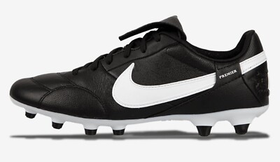 Nike Men The Premier III FG Cleats Soccer Black White Boot GYM Spike AT5889-010