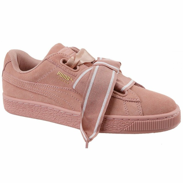 puma suede heart rosa
