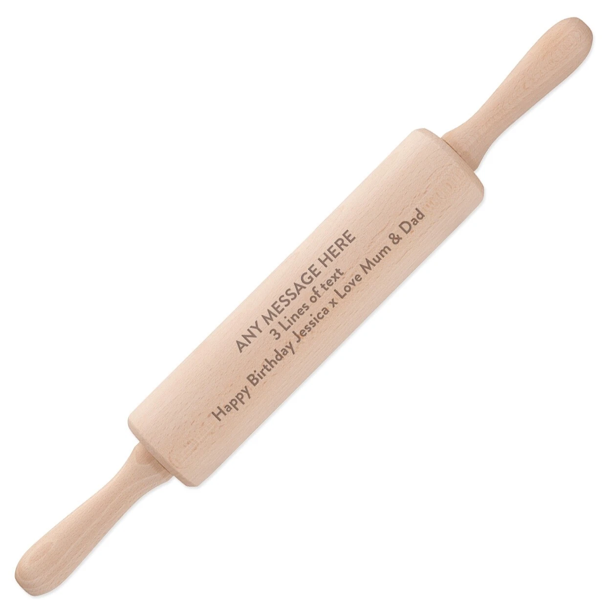 Personalised Rolling Pin Baking Custom Any Message Name Star Baker Valentines
Opens in a new window 