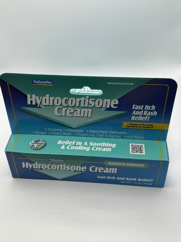 ✅ Max Strength! 1% Hydrocortisone Cream (1.5oz) Anti-Itch (Pack of 2) 🩹 - Image 3 of 4