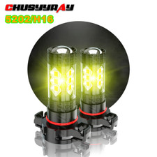 High Power Yellow 3000k Led Fog Light Bulbs Drl Lamp 5202 5201 H16 Psx24w