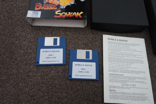 Bubble And Squeak By Audiogenic Software Original Boxed Amiga 1200 4000 Game GC - Afbeelding 4 van 8