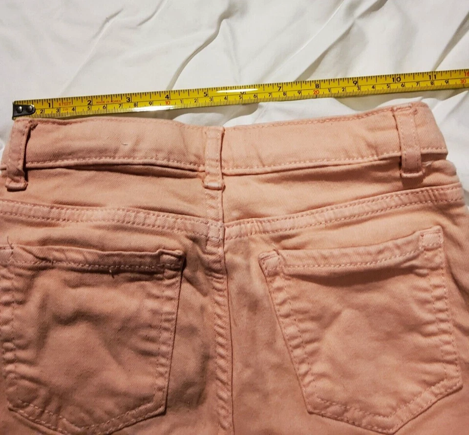 Pantalones Cortos de Jean Place Peach Denim para Niños Niñas 6X/7 Bolsillos Ajustables en la Cintura Foto 4 de 4
