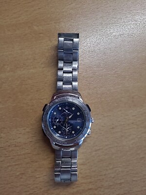 VINTAGE SPORT HERREN ST. STAHL ALARM CHRONOGRAPH QUARZUHR ''''PULSAR'''' Y182-6D10