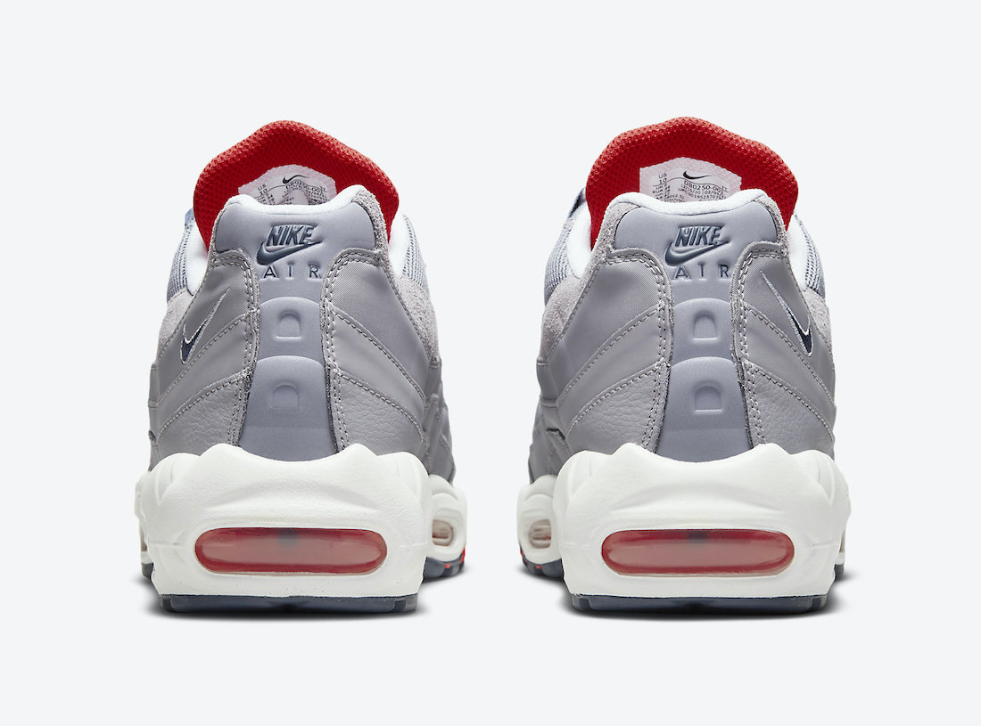 Nike Air Max 95 Cement Grey Thunder Blue Red Patriots DB0250-001