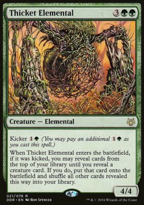 Magic the Gathering MTG Thicket Elemental (21) DD Nissa vs. Ob Nixilis LP |  eBay