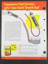 1960's Vintage CASITE "SMOOTH-SEAL" Jobbers Double SIDED ADVERTISMENT