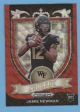 Jamie Newman 2021 Panini Prizm Draft RED RUBY WAVE PARALLEL Rookie #174