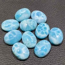 AAA Quality Natural Larimar 3x5mmT0 15x20MM Oval Cabochon Loose Gemstone
