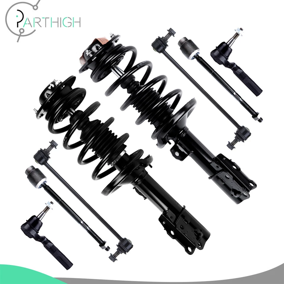 For 2005-2010 Pontiac G6 Front Complete Struts Sway Bars Tie Rods End Links Kit Foto 3 de 4