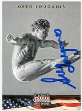 2012 -GREG LOUGANIS- GUARANTEED Signed/Autograph Panini Americana Olympics Card