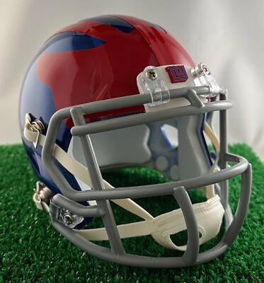 CUSTOM NEW YORK GIANTS RIDDELL SPEED MINI HELMET - 2024 "CENTURY RED ...