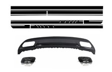 Auspuffendrohre F&uuml;r Mercedes W176 Klasse A 12+ Schwarzer Aufkleber