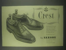 1954 Saxone Crest Shoes Ad - Crest by Saxone