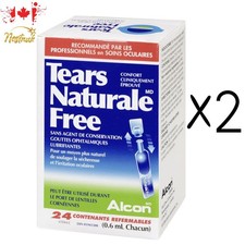 2 x Alcon Tears Naturale Free Eye Drops 0.6ml - Fresh Stock - Canada