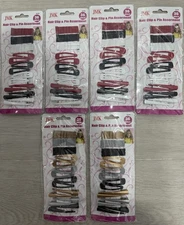 6 JMK 36 Piece Hair Snap Barrettes, Clip & Pin Assortment
