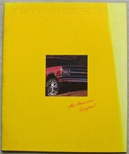 CHEVROLET S-10 BLAZER 1992 USA Sales Brochure July 1991 #5233 Tahoe SPORT