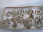 Nice collection of metal military cap badges    GREAT JOB LOT   mixed regiments
