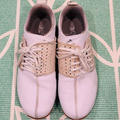 Adidas Mens White Adicross Bounce Golf Shoes Size 11.5  Rubber Cleats
