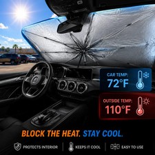 Foldable Portable Car Windshield Cooling Sun Umbrella Daily Accessory Foldable Portable Car Windshield Cooling Sun Umbrella Daily Accessory