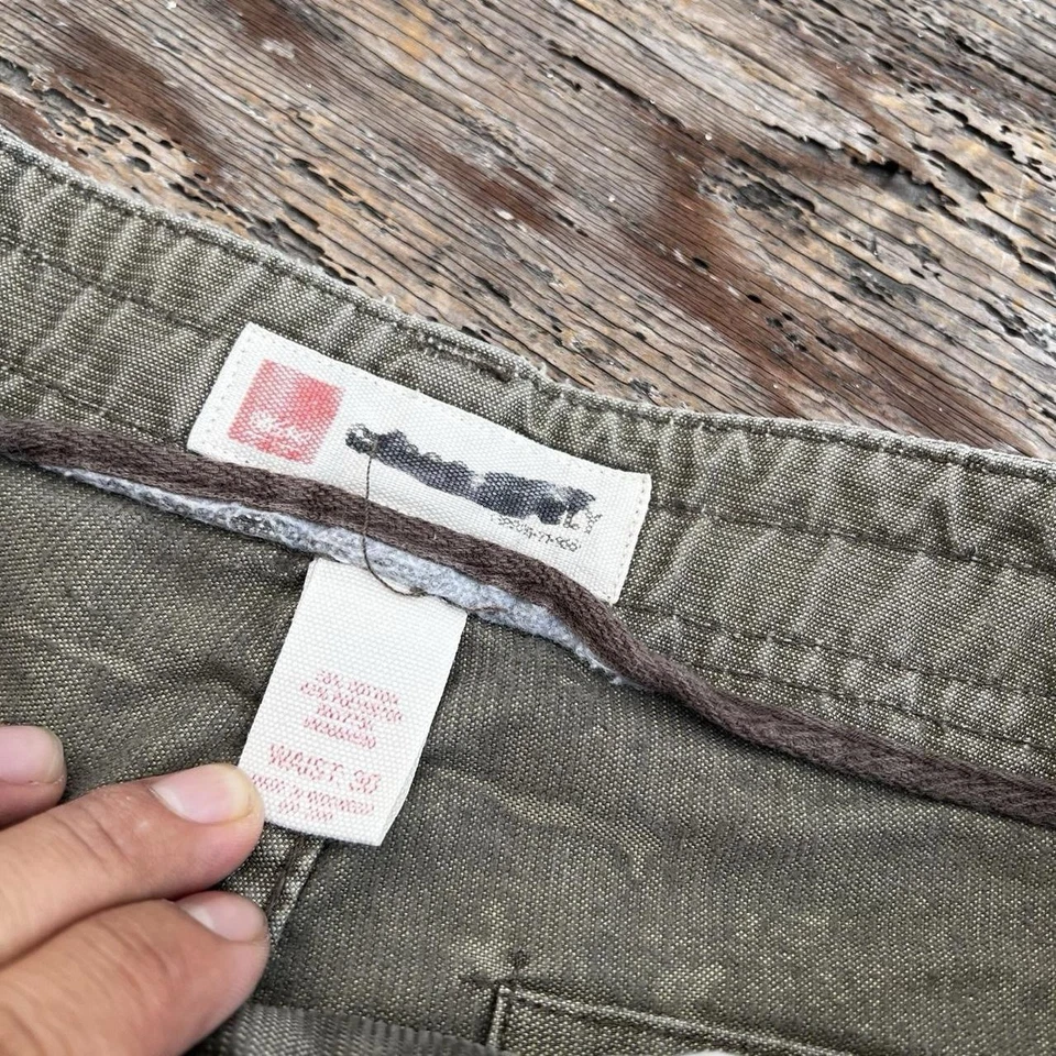 Pantalones Cortos De Colección Mossimo Sun De Pana Desteñidos Grunge Patinador Talla 30 Foto 2 de 3