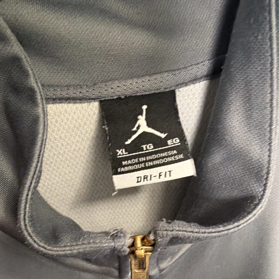 Jordan Dri-FIT Men's Gray Full-Zip Track Jacket w/ Zipped Pockets XL - Image 2 of 4