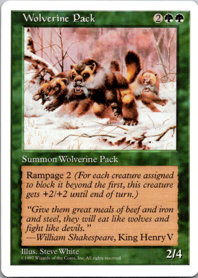 Wolverine Pack U Fifth Edition  NM