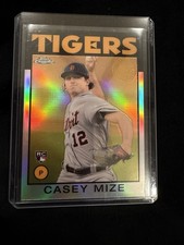 Topps 2021 Chrome Silver Pack Rookie #86BC-85 Casey Mize Detroit Tigers Baseball