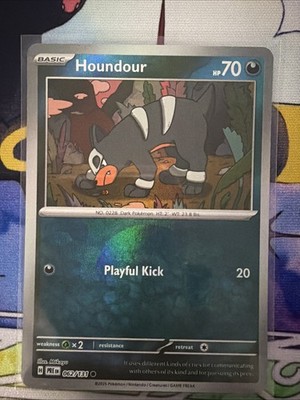 Pokemon Houndour 062/131 SV8.5 Prismatic Evolutions Pokeball Pattern Holo NM