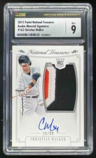 2015 Panini National Treasures #162 Christian Walker Autograph RC Auto /99 CSG 9