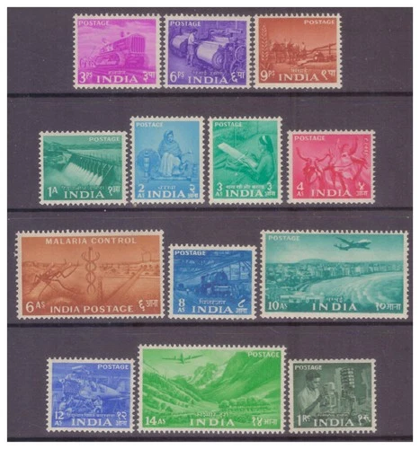 India 1955 Five Year Plan set to 1r UM/MNH SG354-366