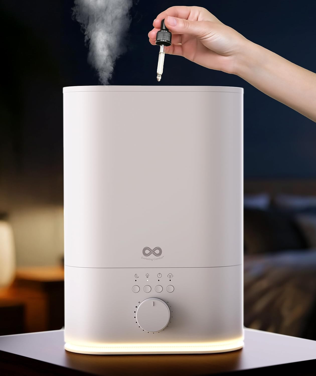 Large Room, High Mist Output 60 Hr Runtime Ultrasonic Top Fill Hum