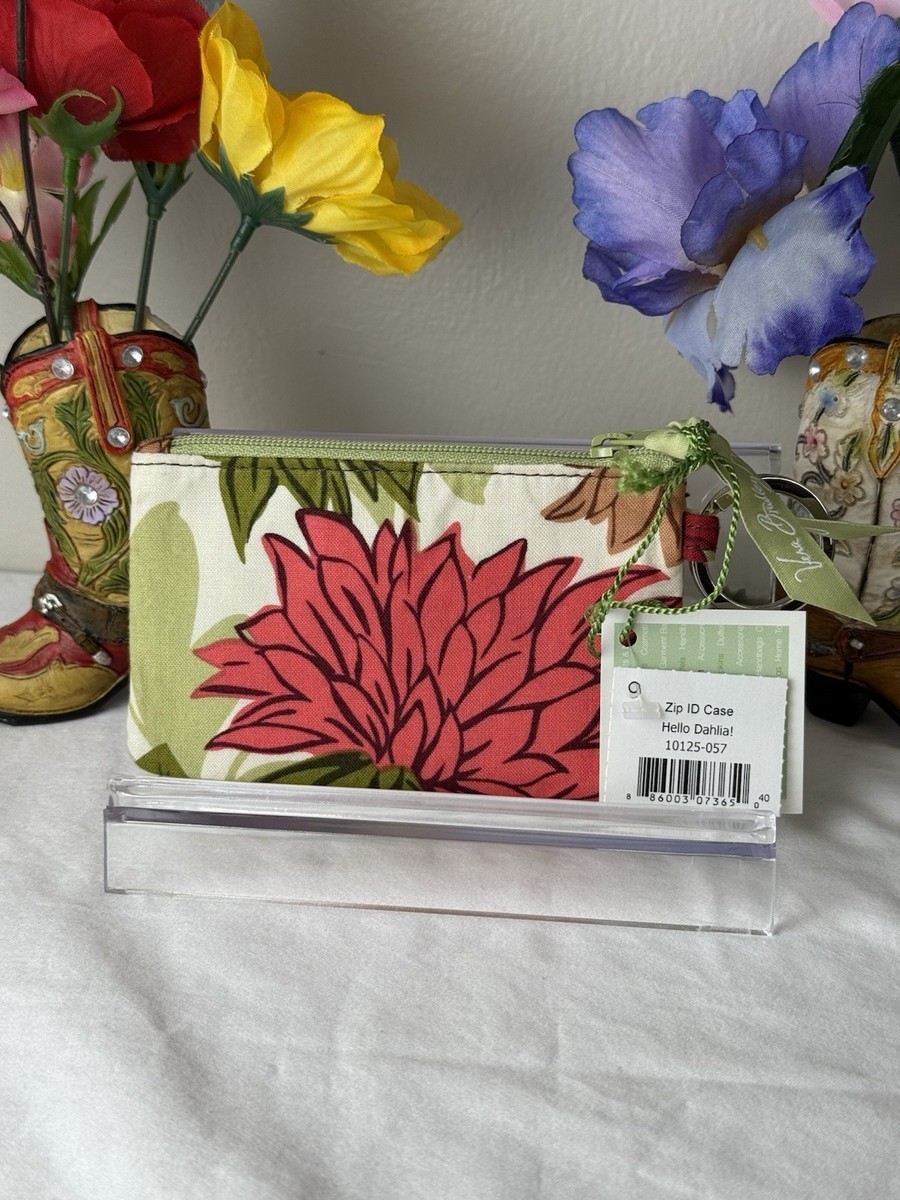 Vera Bradley Hello Dahlia Zip ID Case NWT - Retired Pattern - Card